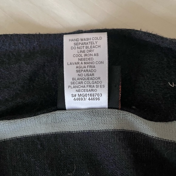 MODlusive Blue-gray and Light-blue Striped Cardigan Size XS - Picture 4 of 5